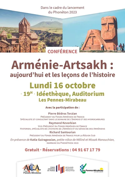 Conférence - Arménie-Artsakh : aujourd’hui et les leçons de l’histoire