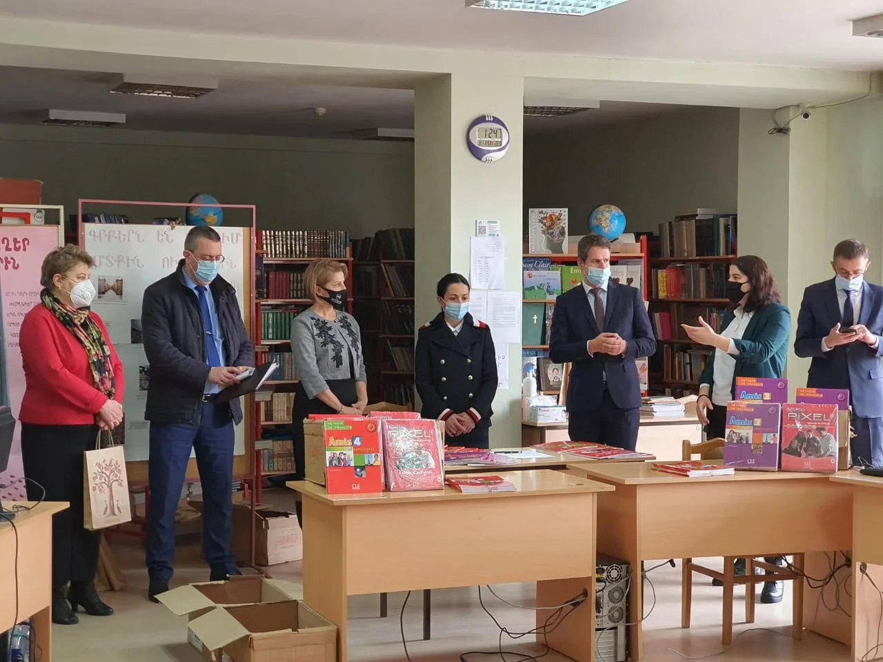 7 Visite De Jonathan Lacote a Lu2019ecole N° 125 D Erevan 2021 02 19 Photo Lena Gyulkhasyan 13